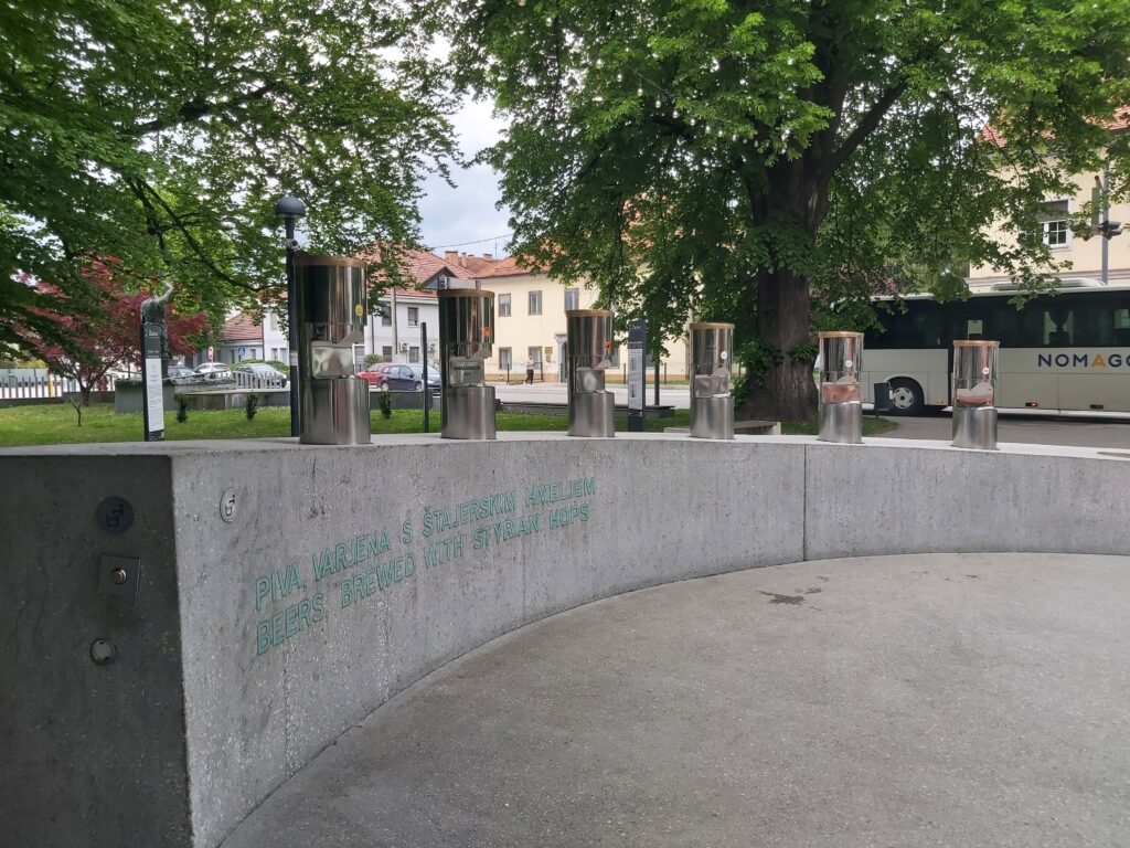 fontana della birra slovenia zalec